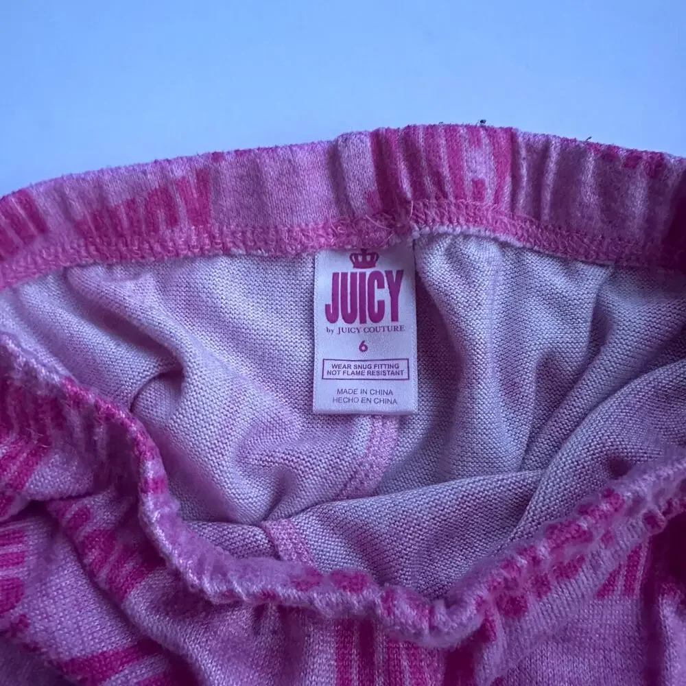 Juicy Couture Short Set - Logo & Daisy Print - Size 6X